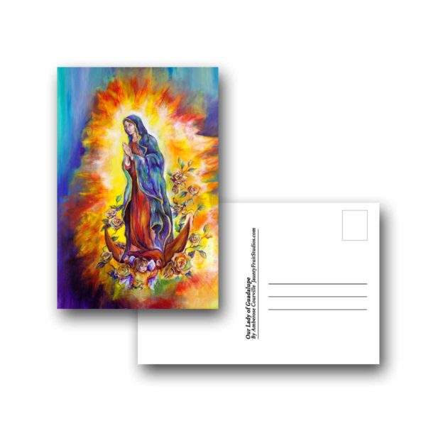 Our Lady Of Guadalupe Postcards Set Of 5 Jaunty Fruit Studios